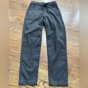 Abercrombie Kids Charcoal Boys Pull-On Pant Size 7/8 Black Elastic Waist Tapered